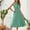 Mint Green, variant on Women's Dress, Floral Print Sleeveless Round Neck Mid-Calf Dress, Casual Summer Dress for Daily Wear and Outings
