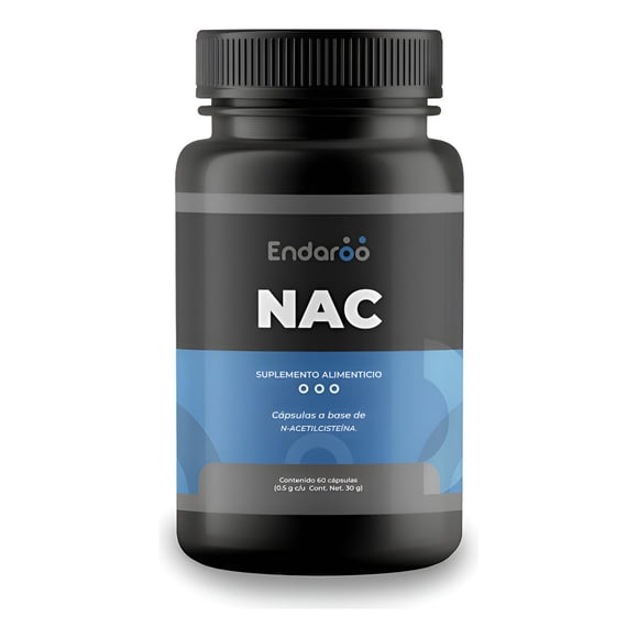 ENDAROO NAC N Acetil Cisteína | NAC N-Acetyl Cysteine | 1000 mg por porcion | Ingredientes Naturales Sin OMG y sin aditivos | multicolor