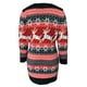 thumbnail image 5 of Vestido de suéter largo de manga larga con cuello redondo y diseño de alce navideño para mujer Fridja nbo1599, 5 of 6