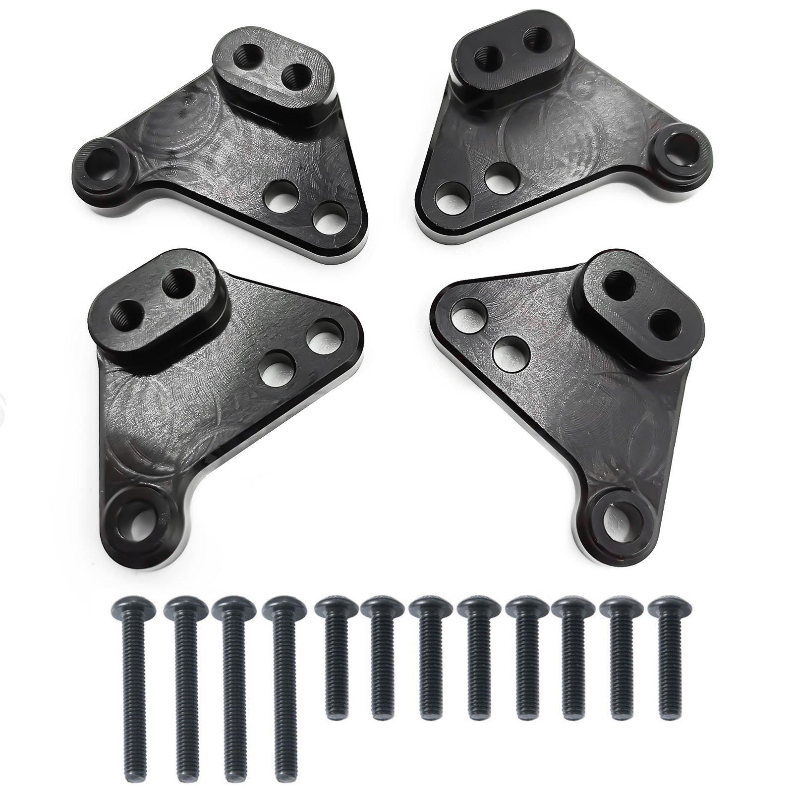 XBERSTAR 4PCS CVD Drive Shaft Set For 1/10 Traxxas MAXX & WideMaxx RC Car - Front & Rear, Metal Upgrade (Black+Red)