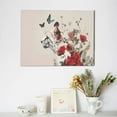 thumbnail image 6 of Naloa Floral Leopard Butterflies Print Canvas Picture,Wall Pictures, Modern Decorative Poster,Art Prints for Bedroom, Toilet, 40 x 30 cm, Built-in Wooden Frame, 6 of 6