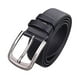 thumbnail image 5 of Cinturón para hombre jinwen de cuero PU ajustable con hebilla de metal Negro 120cm, 5 of 8