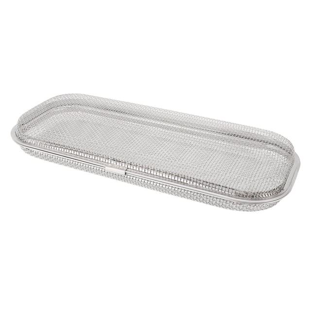 304 Stainless Steel Dishwasher Basket, Spoon Fork Chopsticks Holder, Mesh Structure Rectangular Mesh Drain Dishwasher Silverware Holder for Utensils, Kitchen