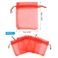 thumbnail image 2 of REGALWOVEN Organza Jewelry Bags Drawstring Little Mesh Gift Pouches Mini Candy Presents Red 3.54"x2.8", 2 of 6