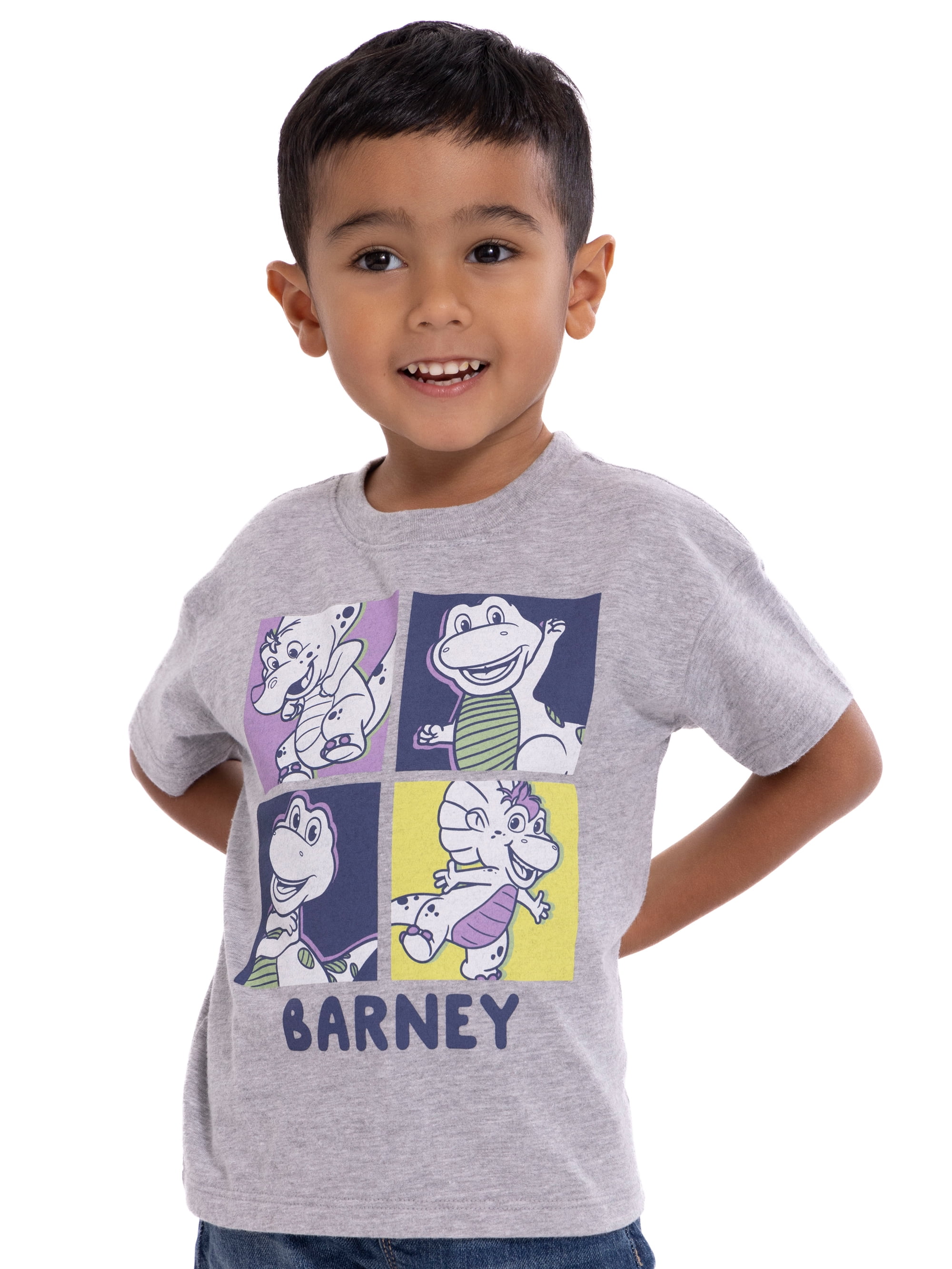 Barney Toddler Graphic Crewneck Tee with Short Sleeves, Sizes 12M-5T