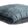 thumbnail image 4 of Parkland Collection Anajar 20x20" Solid Cotton & Fabric Throw Pillow in Charcoal, 4 of 6