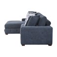 thumbnail image 2 of Lexicon Raife 2-Piece Chenille Sectional with Left Chaise in Blue, 2 of 5