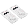 thumbnail image 1 of Unique Bargains Scientific Calculator 2 Line 12 Digit Standard Engineering Calculator White 2 Pack, 1 of 6