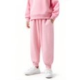 thumbnail image 2 of Ashirexll Boys and Girls Sweatpants Winter Pants Solid Color Warm with Elastic Waist and Pockets for 2-13 Year, 2 of 4