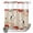 Beige, variant on No Hook Shower Curtain, Black Crane Shower Curtains for Bathroom with See Through Top Window, Vintage Red Teal Spring Floral Botanical Waterproof & Washable Bath Curtain 60"x72"