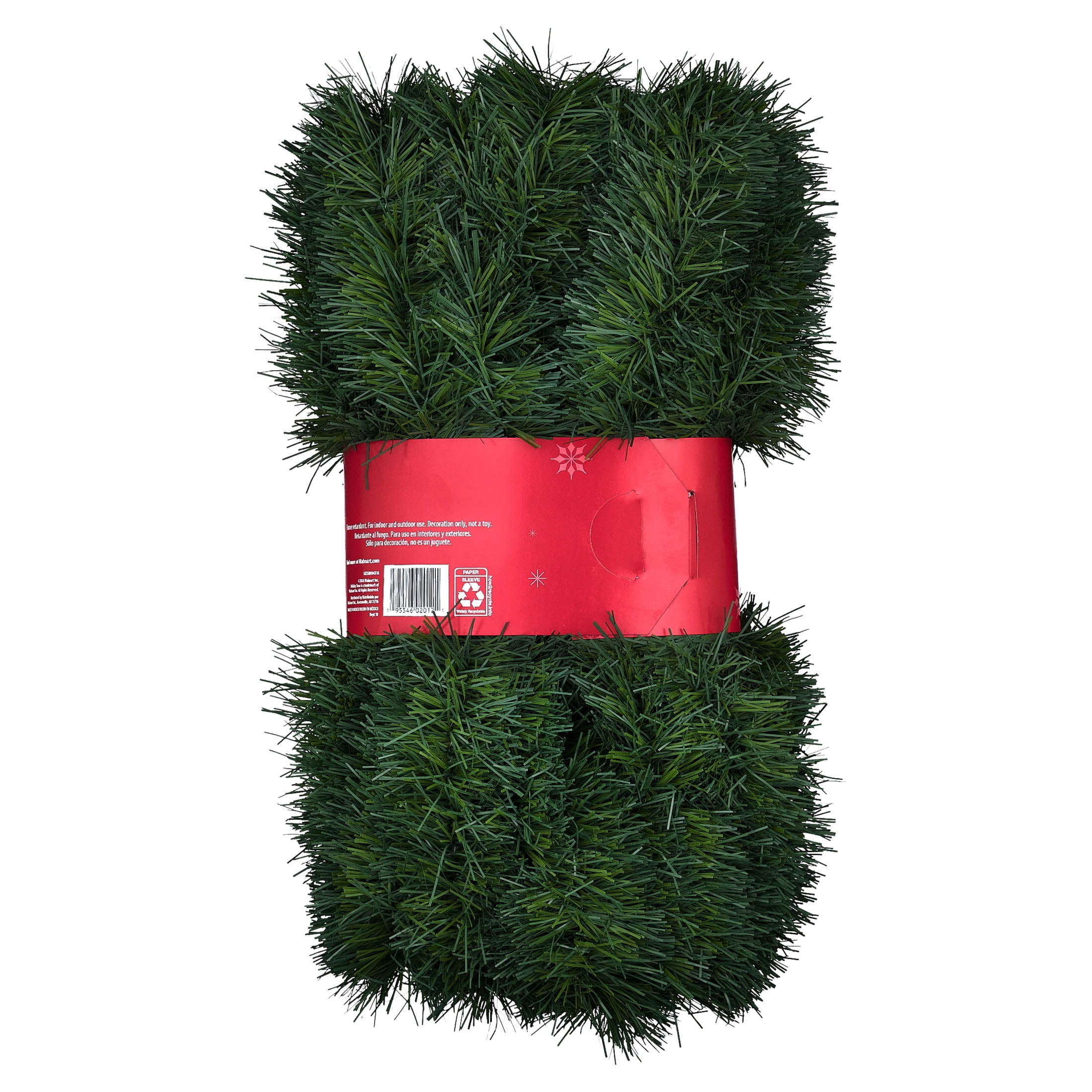 Soft Evergreen Unlit Artificial Christmas Garland, Green, 50', by Holiday Time