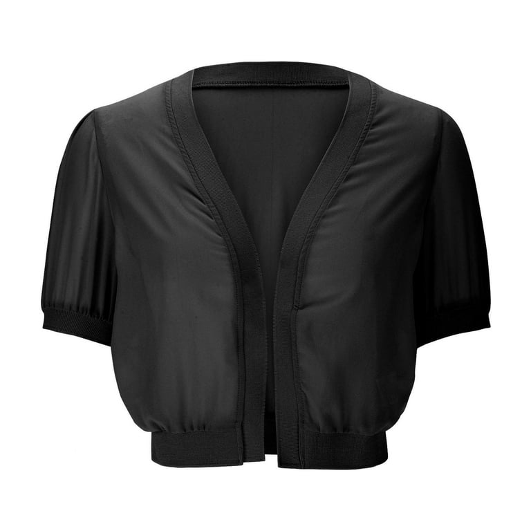 black sheer jacket for evening dress Marcella | Clyde Sheer Jacket in Black Organza | Women's Size Small | Organic Cotton