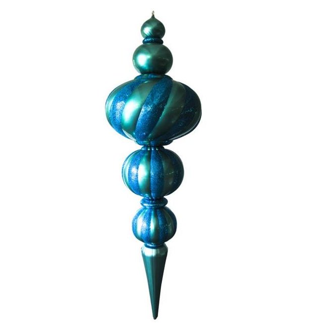 Ornement Jumbo Finial de 82 Po&44; Aqua