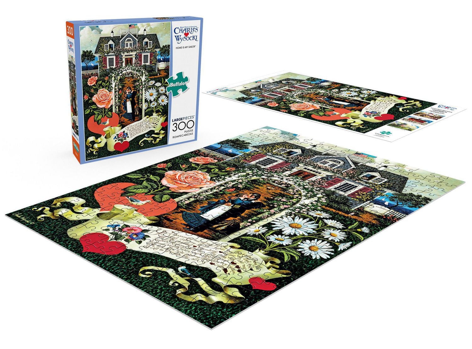 Buffalo Games Le puzzle Charles Wysocki Home is my Sailor en 300 pièces