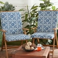 thumbnail image 6 of Greendale Home Fashions Outdoor High Back Chair Pad, Indigo, 6 of 7