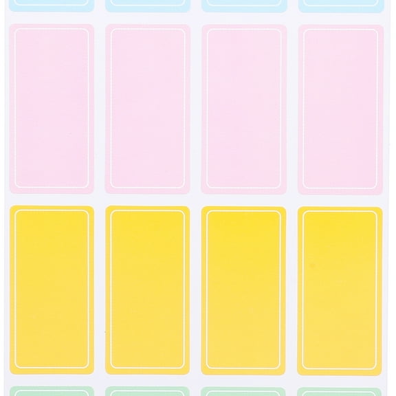 OUNONA 80pcs Name Tags Blank Sticky Labels Stickers Classification Label Stickers Tabs Stickers