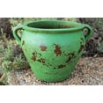 thumbnail image 5 of U.S.Sourcing Inc. Earthen Ware Weathered Egyptian Terracotta Vessel/Planter distreesed burnt green, 5 of 7