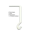 thumbnail image 3 of Wrought Iron Christmas Stocking Hanger 6" - White (Set of 6) by Park Designs, 3 of 4