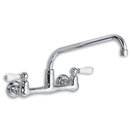 Heritage Chrome 2 Handle - American Standard Heritage Wall Mount 2-Handle Kitchen Faucet in Chrome