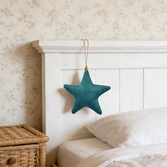 Hometravel Star Pendant Decor, Five Point Metal Hanging Ornament Set, Thoughtful Gift for Birthday Holiday Housewarming Party, Wall Ceiling Decor, 5 Pieces