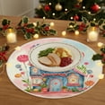 thumbnail image 4 of Manteles individuales de lino, adornos navideños, mantel individual navideño de 35 x 35 cm, mantel de invierno con aislamiento térmico y resistente a la suciedad, apto para fiestas, cocinas, restauran, 4 of 6