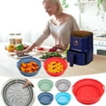 thumbnail image 3 of Friteuses avec Paniers, Doublures Rondes Réutilisables pour Friteuse - Remplacement des Doublures en Parchemin - [8.2 Pouces], 3 of 8