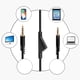 thumbnail image 2 of Cable de repuesto para auriculares, cable de volumen de 2,0 m, cable de extensión de audio para auriculares para juegos Astro A10 A30 A40 A40tr, 2 of 12