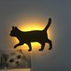 thumbnail image 5 of Luz de sonido con control de luz creativa, lámpara de silueta de noche, luz de proyección de animales LED, lámpara de pared para decoración de dormitorio, A,9,11 Feliz Sencillez, 5 of 5