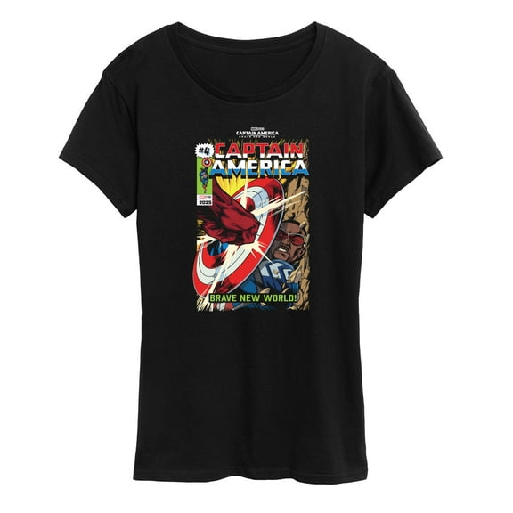 Marvel Captain America: Brave New World - Comic Book Issue 4 - Women's Short Sleeve Graphic T-Shirt