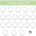 thumbnail image 7 of Sziqiqi Hanging Tea Light Holder Acrylic Globes Set of 20 Bulb 3.15'' Ornaments Fillable for Party Wedding Centerpiece Christmas Home Decorations DIY, 7 of 7