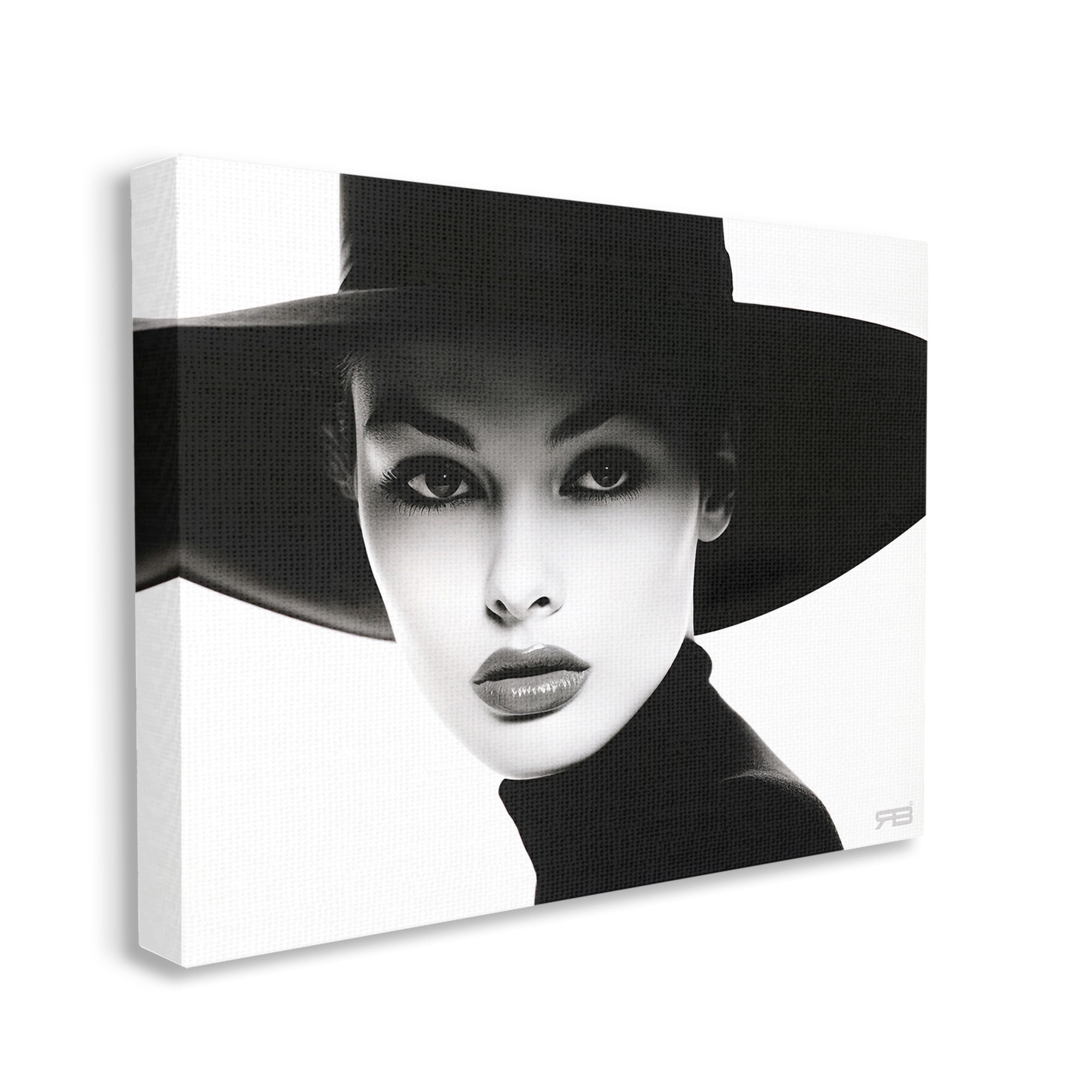 Stupell Industries Female Fashion Portrait Beauty & Fashion Painting Gallery Wrapped Canvas Art Print Wall Art, 30 x 24