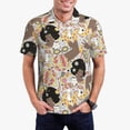 thumbnail image 1 of Fotbe Groovy Disco Camiseta Polo de Golf para Hombre con Estampado – Camisa Deportiva Transpirable con Cuello Abotonado-XX-Large, 1 of 6