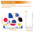 thumbnail image 4 of Yayeee Napkin Holder for Table Set of 2 Kitchen Paper Tissue Organization, Blue Retro Shapes, 4 of 8