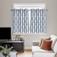 thumbnail image 5 of Navy Blue Anchor Nautical Kitchen Curtains Short 45 Inch Length, Coastal Ocean Summer Beach Grommet Top Bedroom Living Room Curtains, Light Filtering Cafe Curtain Drapes 2 Panels Set 84''x45'', 5 of 9