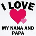 thumbnail image 2 of CafePress - I Love My Nana And Papa Body Suit - Baby Light Bodysuit, Size Newborn - 24 Months, 2 of 4