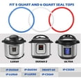 VICVEO 3PCS Silicone Sealing Ring for Instant Pot Sealing Ring for 6 qt 5qt Pot, Sweet and