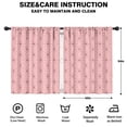 thumbnail image 2 of Blackout Kids Curtains,Pink Geometric Lattice Pattern Childrens Insulated Curtains Set Of 2,Bedroom Essentials,Toddler Room Decor 42"x54", 2 of 5