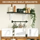 thumbnail image 3 of Uxcell 2 Pcs Soportes Decorativos para Estantes, Soportes para Estantes Flotantes de 8" x 5" para Estanterías de Pared, Blanco, 3 of 7