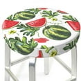 thumbnail image 3 of Bingfone14 inch Padded Round Bar Stool Cover Cushion with Elastic Fabric Round Chair Seat - Watermelons, 3 of 7