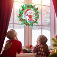 thumbnail image 4 of Pintura de diamante Guirnalda de Navidad con pintura de diamante 5D, guirnalda redonda DIY, juego de adornos para ventana, pared, puerta, decoración, adultos y niños Abanopi Pintura de diamante, 4 of 7