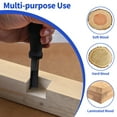 thumbnail image 4 of Corner Chisel, Square Mortise Chisel, 90°precision cut, Hinge Recess Corner Wood Chisel Squaring Tool for Cutting Square Mortise, Door Installation, Wood Carving, Framing, Woodworking Tools, 4 of 5