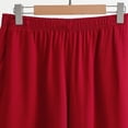thumbnail image 6 of Womens Wide Leg Shorts with Pockets, Elastic Waist Soft Comfy Casual Shorts, Summer Beach Lounge Athletic Gym Fitness, Womens Casual Wear | VerBelle,Wine 5XL, 6 of 6