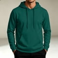 thumbnail image 2 of HAJWOH Men's Hoodie Pullover Long Sleeve Sweatshirt Drawstring Casual Workout Top With Pockets, 2 of 5