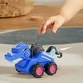 thumbnail image 3 of Fjnjuu Push Construction Truck Toys Dinosaur Engineering Vehicle Car Toy Excavator Dump Truck Multi Joint Movable Friction Powered Construction Trucks for Toddlers, 3 of 8