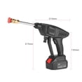 thumbnail image 2 of Autolavadora Irfora Lavadora de alta presión portátil de 25 V 15A 30Bar pistola de lavado inalámbrica con boquilla generadora de espuma bomba de agua rociador automático de jardín Irfora Autolavadora, 2 of 2