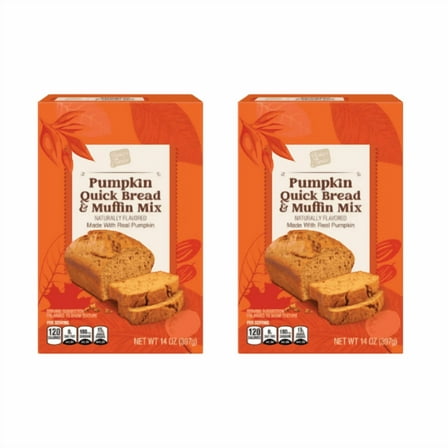 Baker's Corner Pumpkin Quick Bread & Muffin Mix, 14 oz ,2 Pack