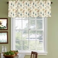 thumbnail image 4 of 2 Pack Valances for Windows, Watercolor Flowers Window Valances for Living Room/Bedroom/Bathroom, Farmhouse Wild Floral Plants Light Filtering Kitchen Curtain Valance Window Treatment 60"W x18" L, 4 of 9