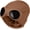 Brown, variant on Goggle Knitted Fleece Lined Beanie Hat, Unisex Chunky Soft Slouchy Cuffed Warm Winter Headwear