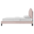 thumbnail image 3 of Platform Bed Frame, Tufted, Twin Size, Pink, Velvet, Bedroom, Modern Contemporary Boutique HB35705, 3 of 10