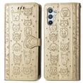 thumbnail image 1 of Funda Cartera FOXDOCK para Samsung Galaxy A54 5G , Flip PU con Relieve de Gatos y Perros, Tarjetero y Soporte, 1 of 6